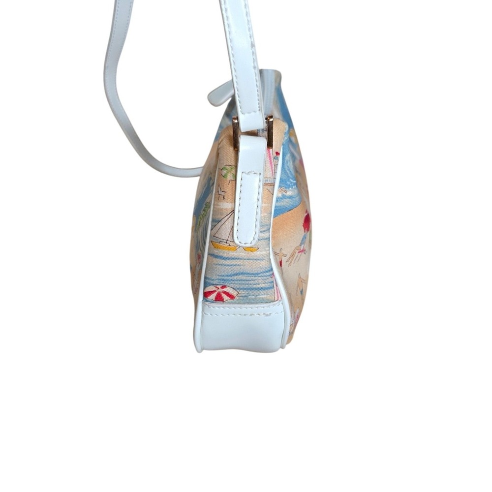 Fossil Somerset Top Zip Print Beach Baguette Shoulder Bag SL3718567 NWT Y2K - Picture 13 of 14